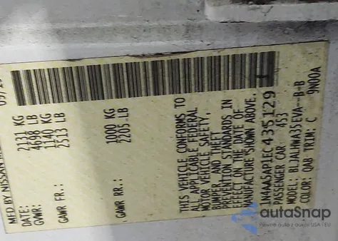 2014 Nissan Maxima 3.5 Sv from USA, damaged, VIN 1N4AA5AP1EC435129